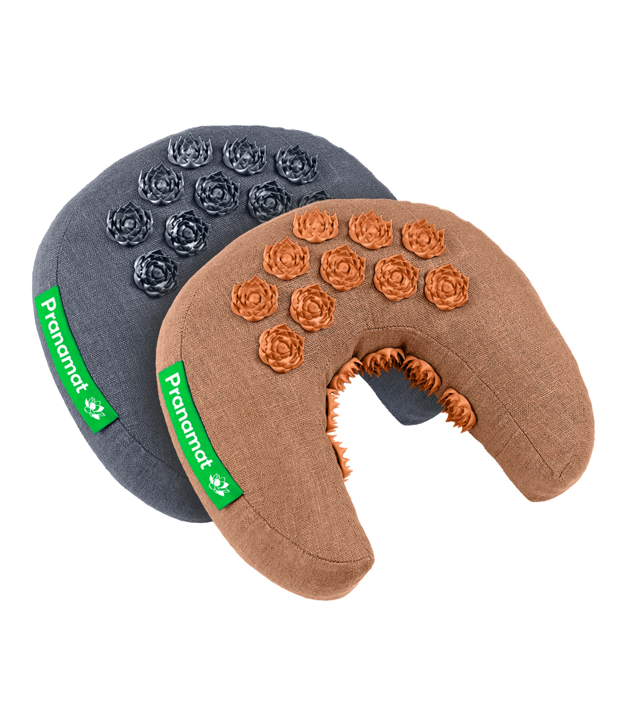 Moon Pillow (Caramel) + Moon Pillow (Graphite)