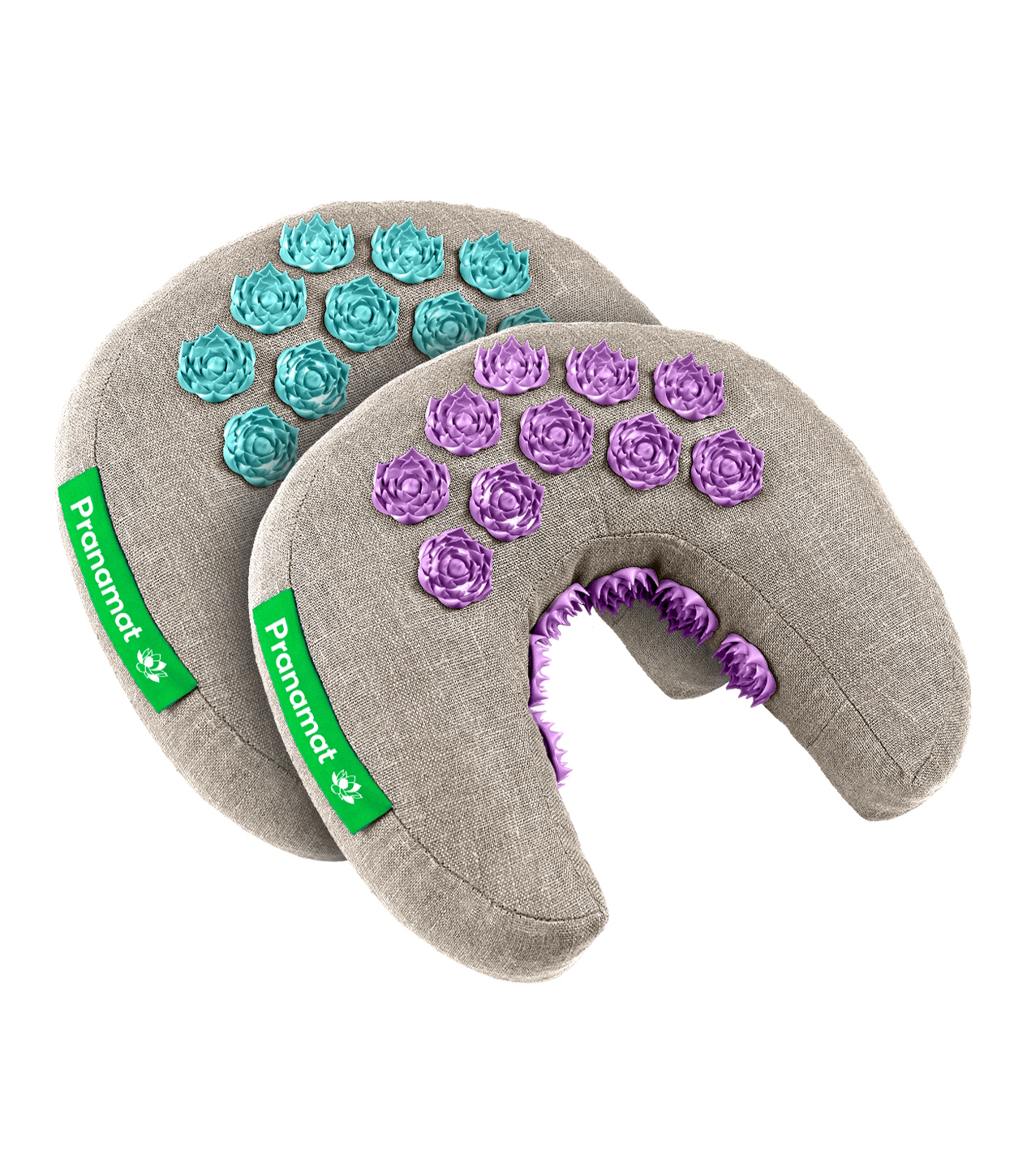 Moon Pillow (Lagoon) + Moon Pillow (Amethyst)