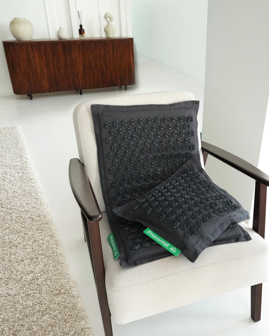 Pranamat + PranaPillow (Graphite Grey)
