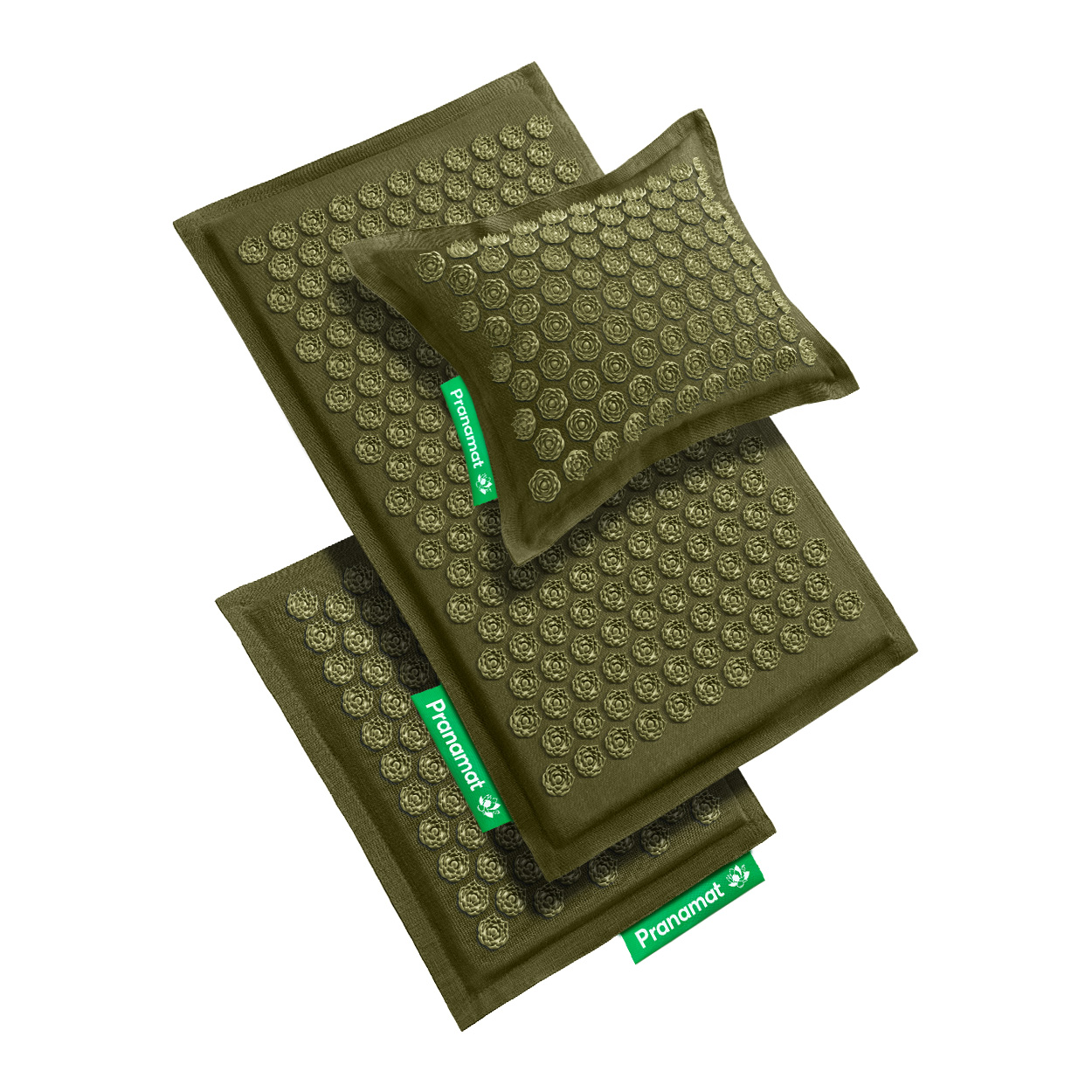 Pranamat Set (Mat + Pillow + Mini) Olive
