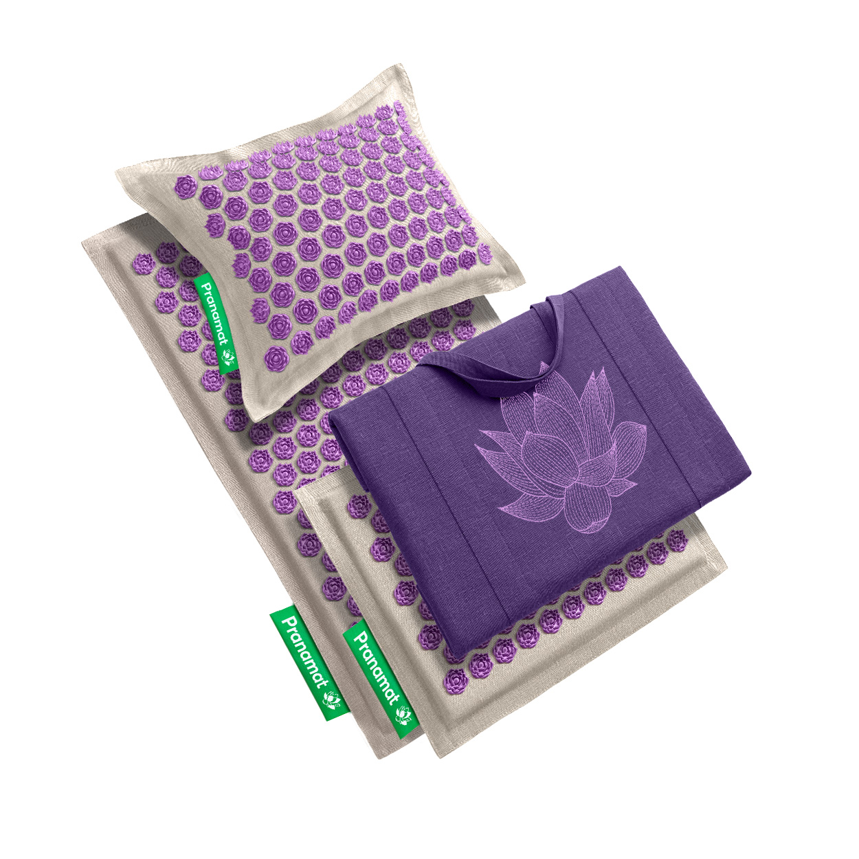 Pranamat + PranaPillow + Mini + BigBag (Amethyst)